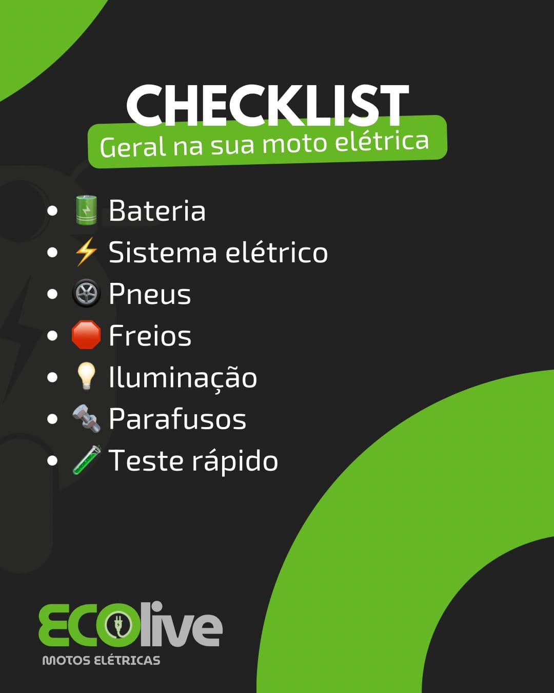 Checklist Moto Elétrica